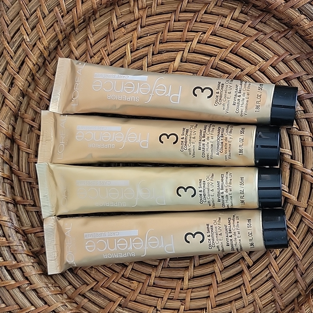 L'Oreal Superior Preference Color & Shine Conditioner 4 Tubes Camelina O…
